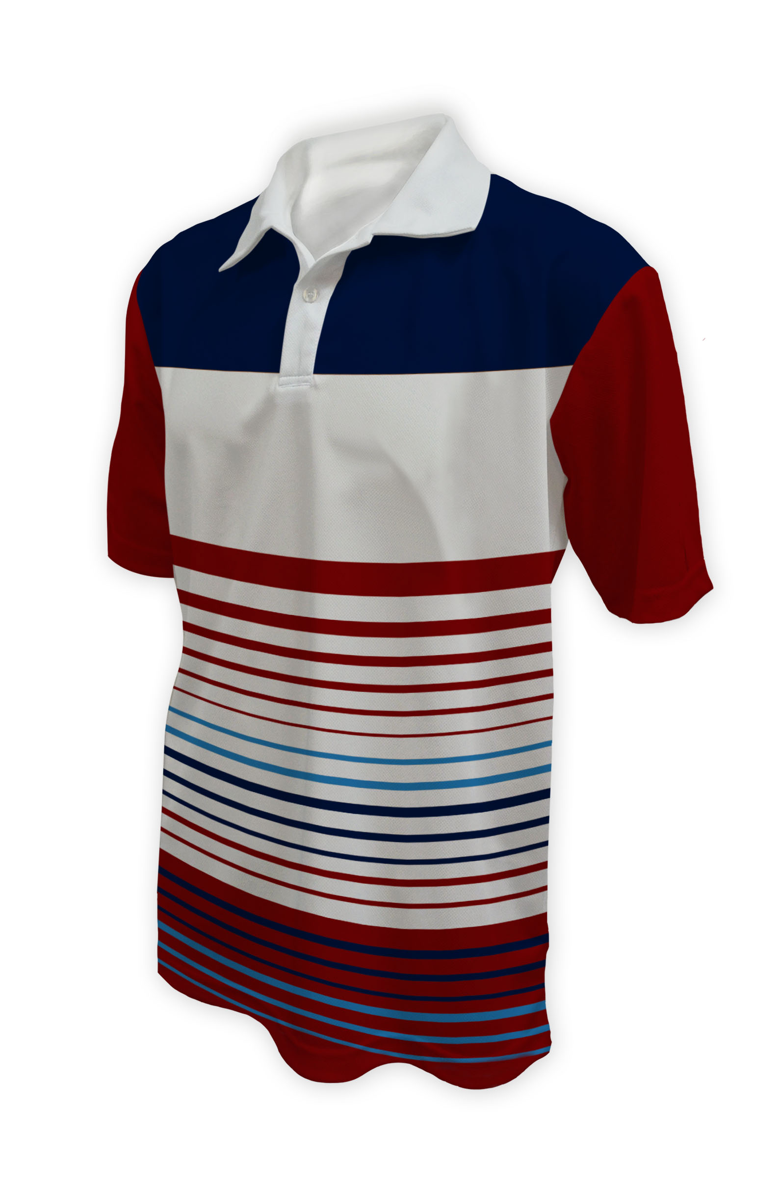 Sublimation Striped Polo - Design Your Own Polo Shirt Experts ...